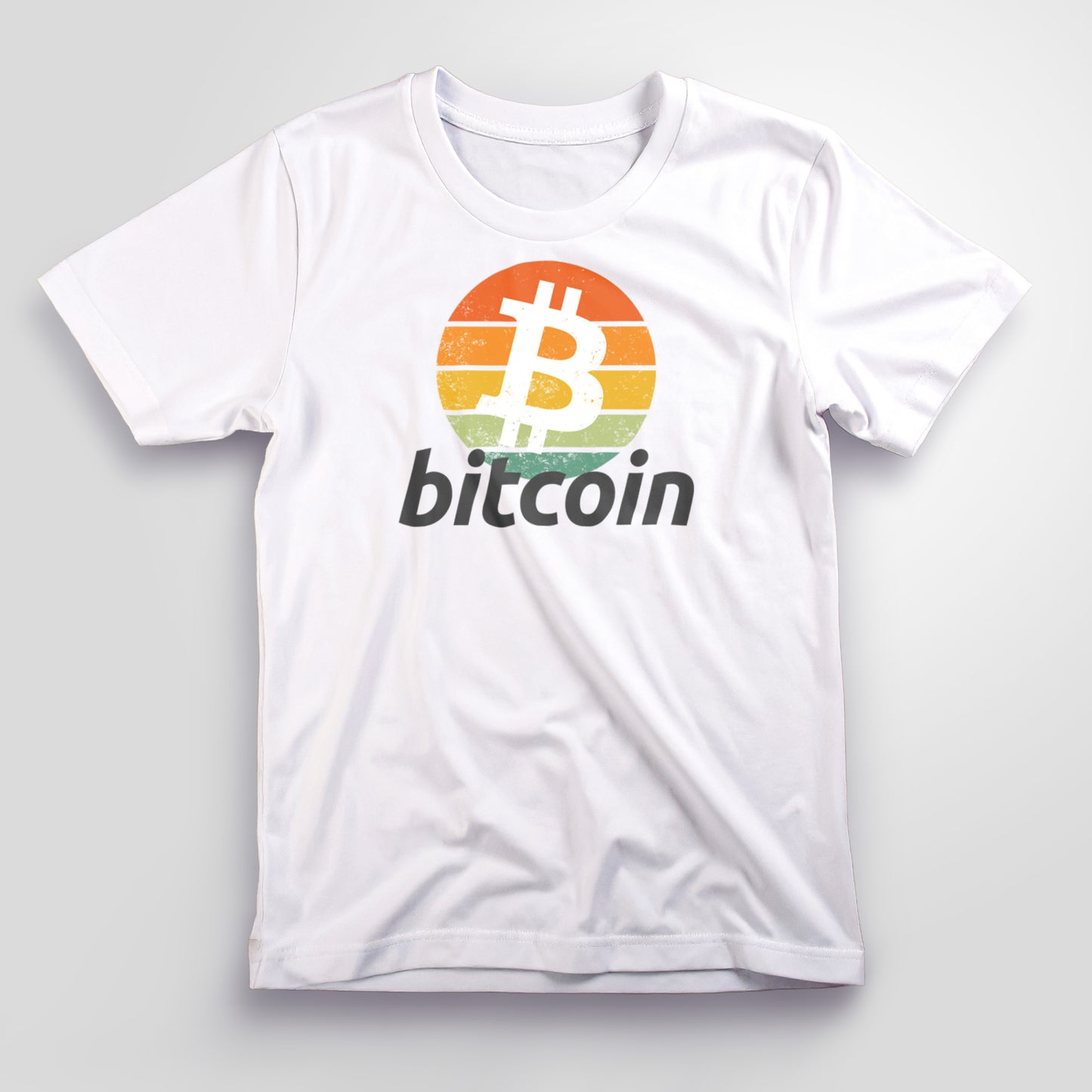 Bitcoin Retro Sunset T-Shirt, Unisex